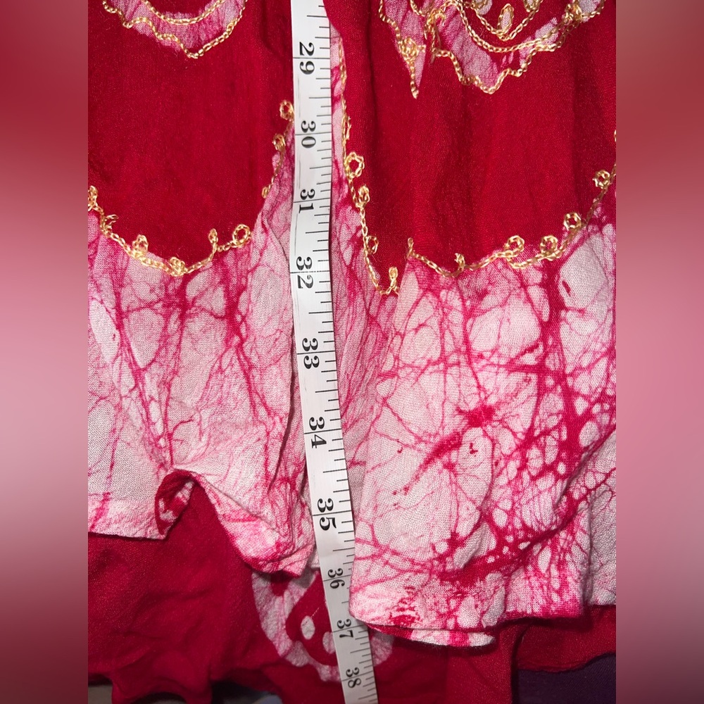 Boho Embroidered Sleeveless Dress – One Size – Rainbow Brand – Made in India - Picture 5 of 8